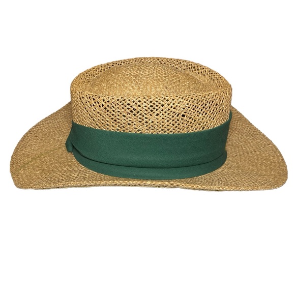 Baywood Greens Gambler Straw Golf hat Green band - Picture 6 of 6